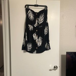 Black and White Tube top baby doll.